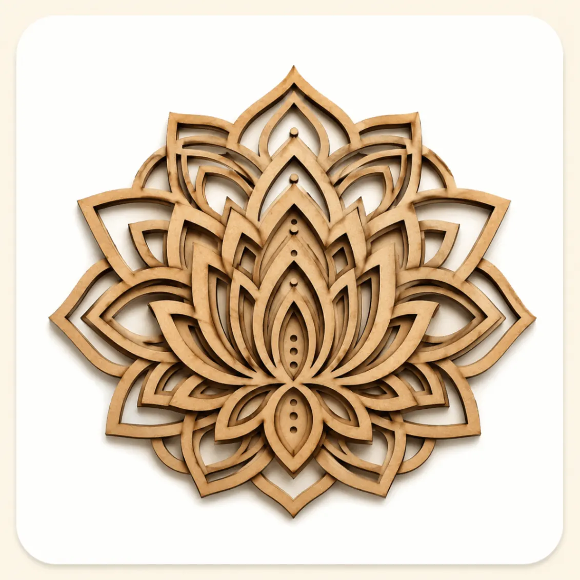 Mandala em formato de lótus