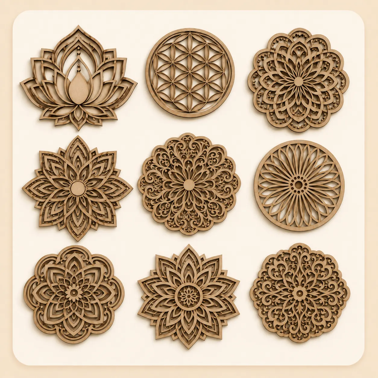 Galeria de mandalas CNC