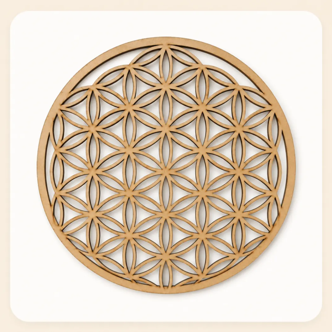 Mandala flor da vida em madeira